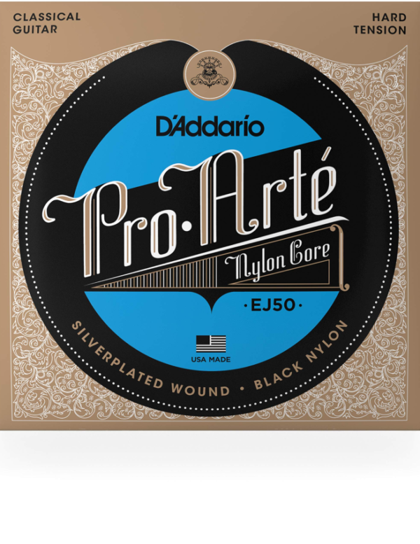 D’Addario EJ50 Black nylon Flamenco - Hard tension