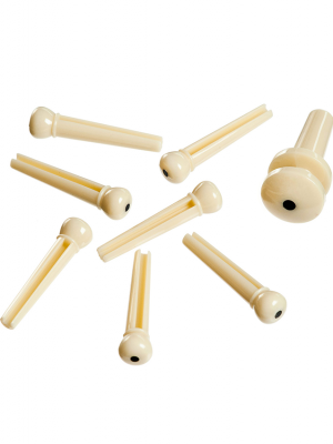D'Addario Ivory Bridge & End Pins - PWPS12