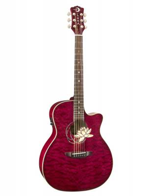 Luna Flora Lotus Acoustic Electric Guitar