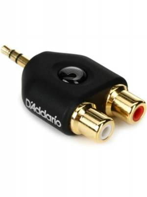 PW-P047C - 1/8 INCH MALE STEREO TO DUAL RCA FEMALE ADAPTOR