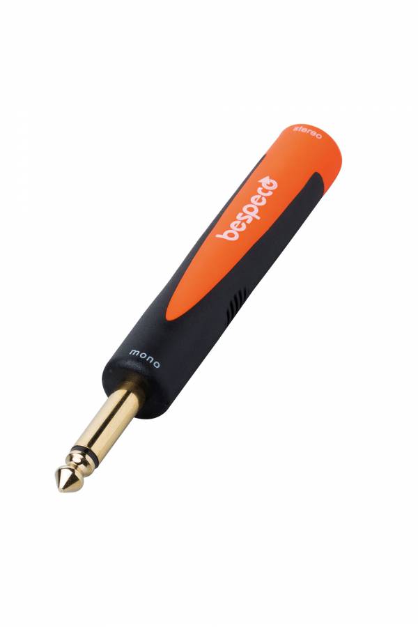 Bespeco Adapter 6,3 mm mono jack plug to 6,3 mm stereo jack socket