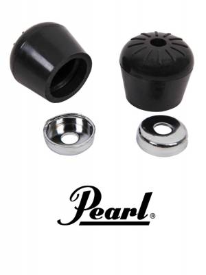 PEARL BASS DRUM RUBBER TIPS WITH WASHERS  (2-PACK)