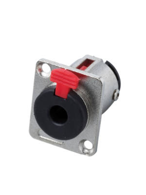 Bespeco P3P - Ø 6,3 mm panel mount stereo jack socket with lock system