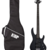 ESP LTD B-10 Bass Guitar - Black Satin - Image 3