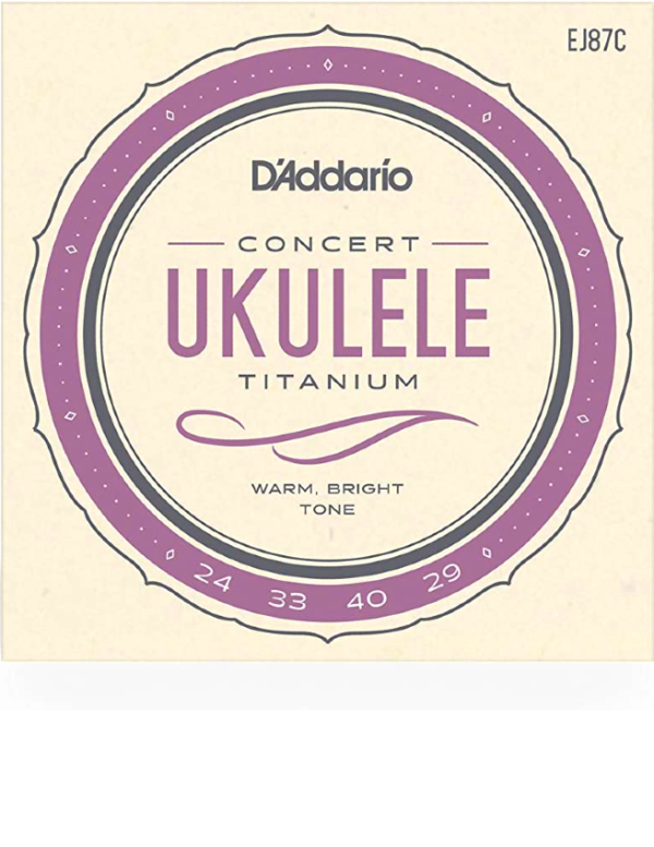 D'Addario EJ87C Concert Ukulele Strings, Titanium