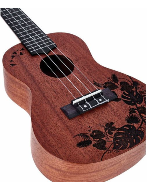 Harley Benton Kahuna-C Flower 2 - Image 2