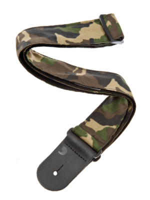 Camouflage Nylon Woven Guitar Strap - 50G04