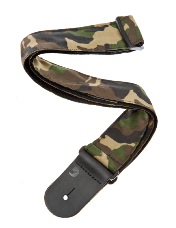 Camouflage Nylon Woven Guitar Strap - 50G04