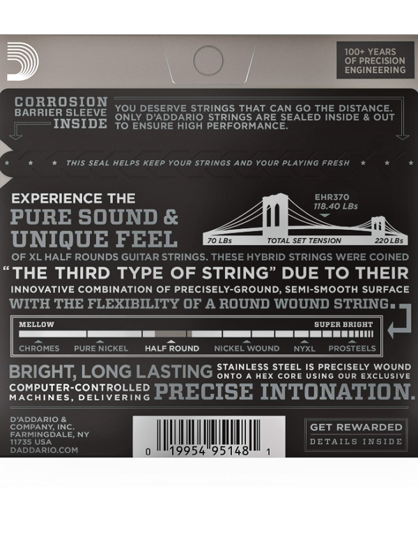 D'Addario Half Rounds - EHR370 - Image 2