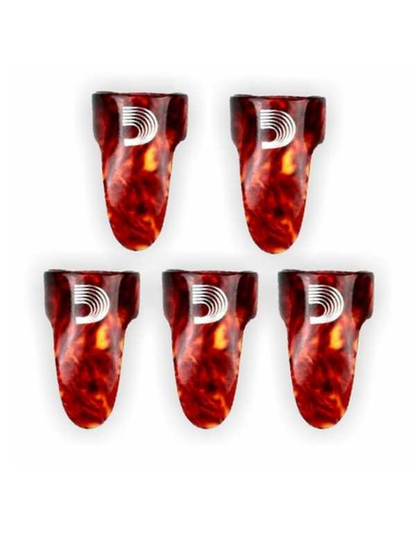 D'Addario Celluloid Finger Picks - Medium 5 Pack 4CSH4-5