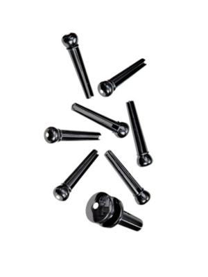 D'Addario Ebony Bridge & End Pins - PWPS10