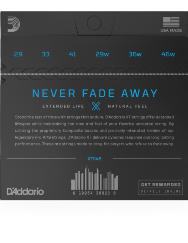 D'Addario XTC46 Hard Tension Set - Image 2