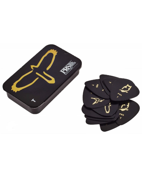 PRS Gold Birds Assorted Picks with Tin - Medium