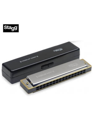 Stagg BJH-T32 32 Tone Tremolo Diatonic Harmonica in C Major