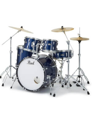Pearl Roadshow Drum Set with BRD Cymbals - Royal Blue Metallic Finish