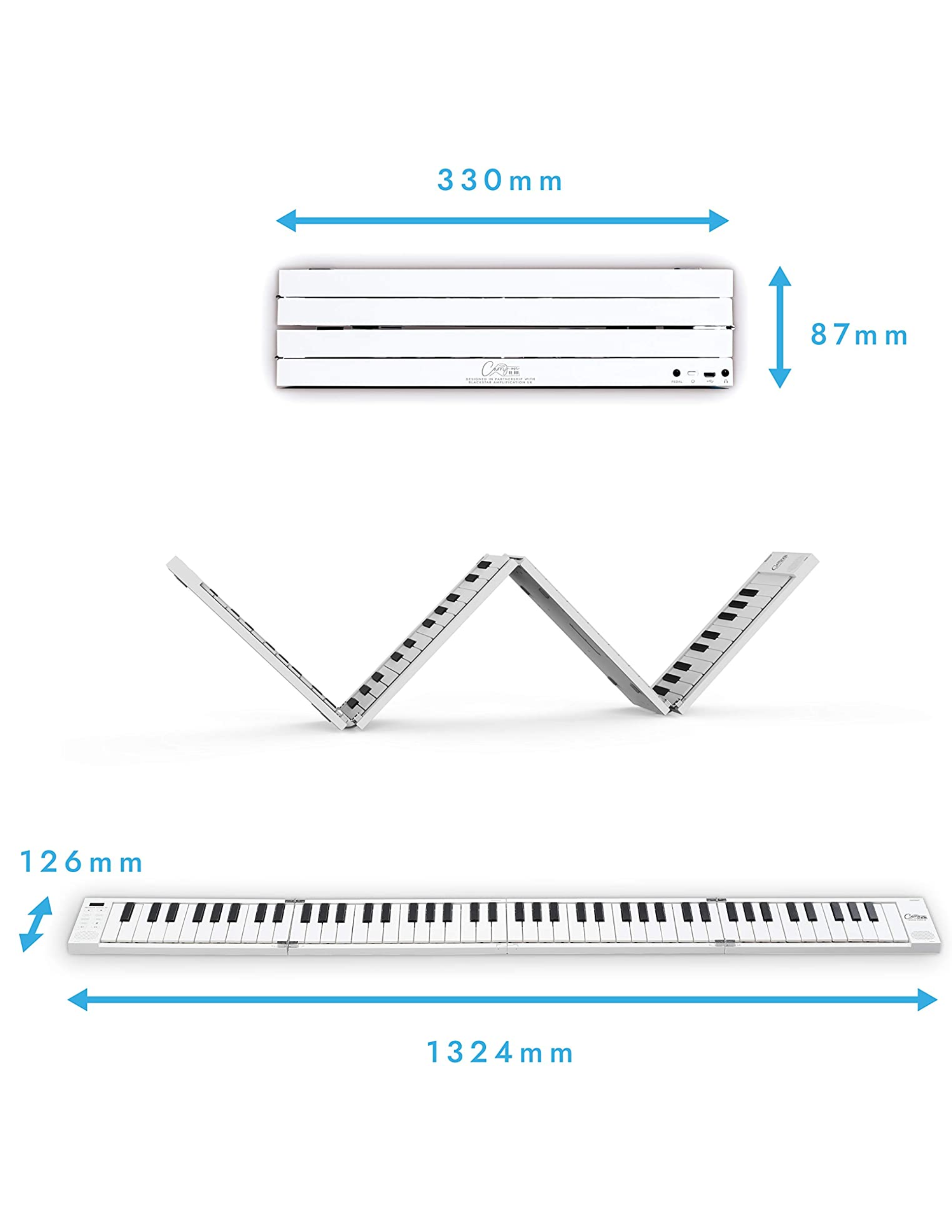 Carry-on Folding Piano & Midi Controller 88 Keys - Image 4